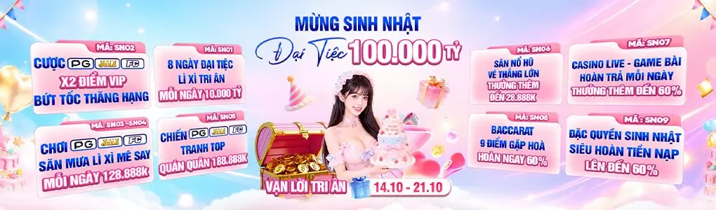 Trang chủ 9 Sinh nhật VIPWIN - Đại Tiệc Tiền Thưởng